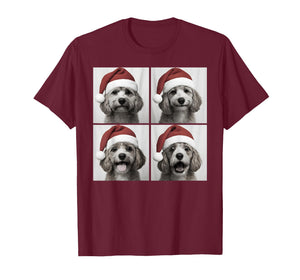 Funny Christmas Cavapoo Santa Doodle Dog Lover Photo Booth T-Shirt