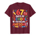 67 Days of School Feeling Awesome Meme 100th Day of School T-Shirt