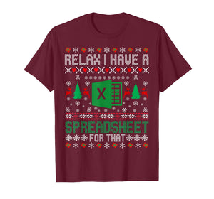 I Have A Spreadsheet for That Christmas Sweater Excel Ugly T-Shirt