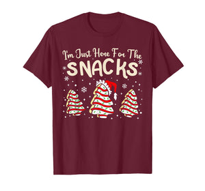 I'm Just Here for The Snacks Christmas Cakes Debbie Becky T-Shirt