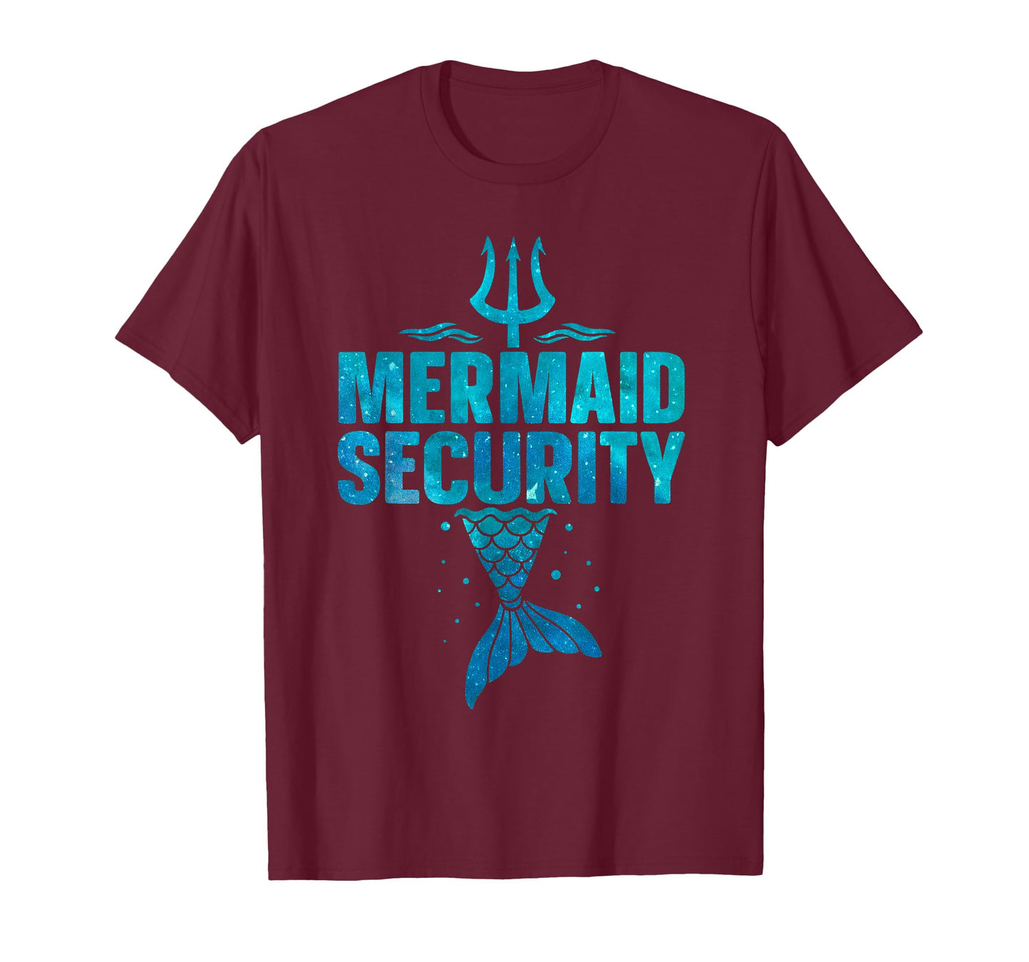 Mermaid Security for Boys Dad Mermaid Family Mermaid Squad T-Shirt