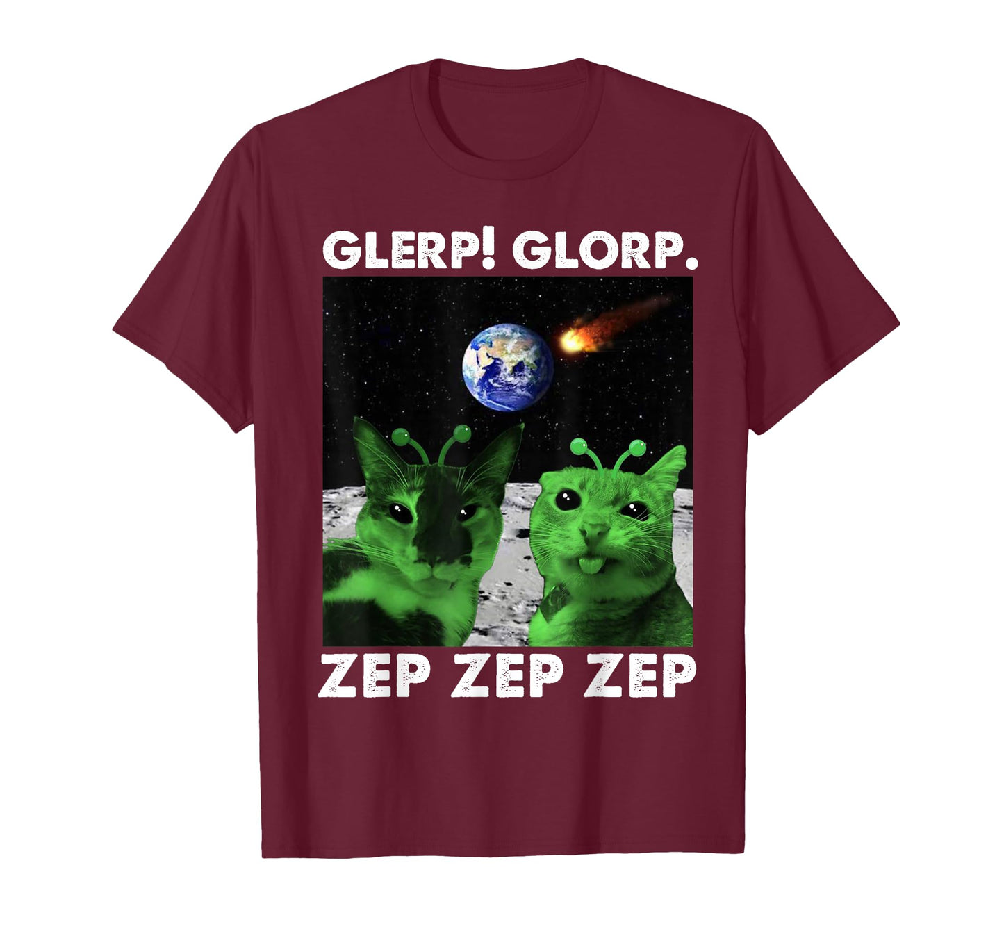 Gnarp Cat Silly Alien Cat Meme Brainrot Meme Funny Silly Cat T-Shirt