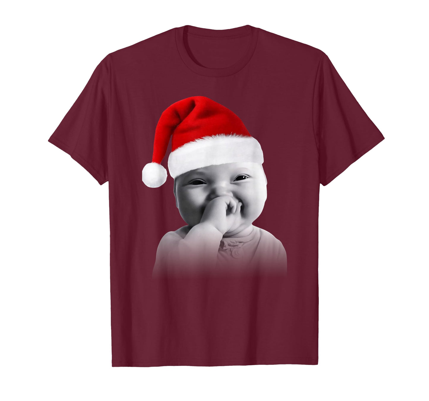 Funny Niche Baby gen z Meme Giggling AI Laughing Christmas T-Shirt