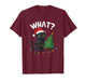Funny Black Cat What? Christmas Tree Funny Cat Lover T-Shirt