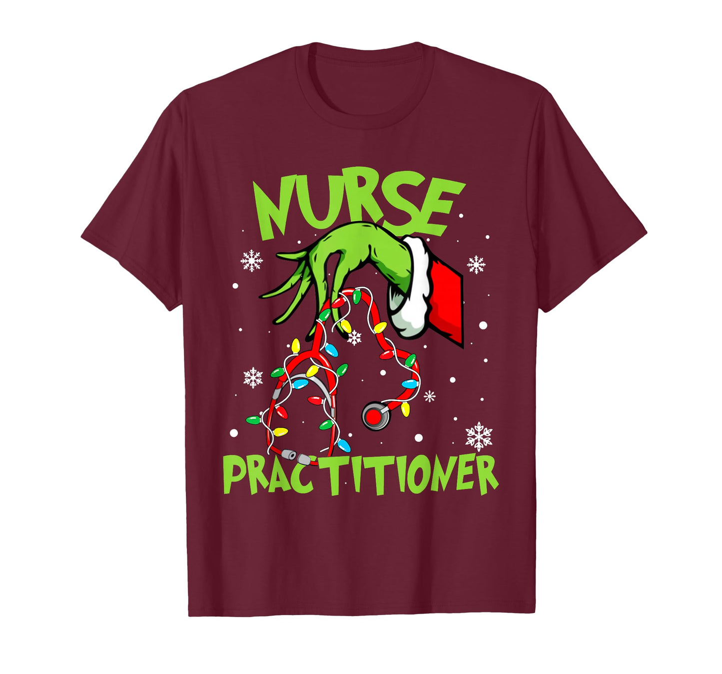 Nurse Practitioner Nurse Practitioner Christmas Nurse Xmas T-Shirt