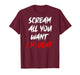 Halloween Deaf Life Scream All You Want I’m Deaf T-Shirt
