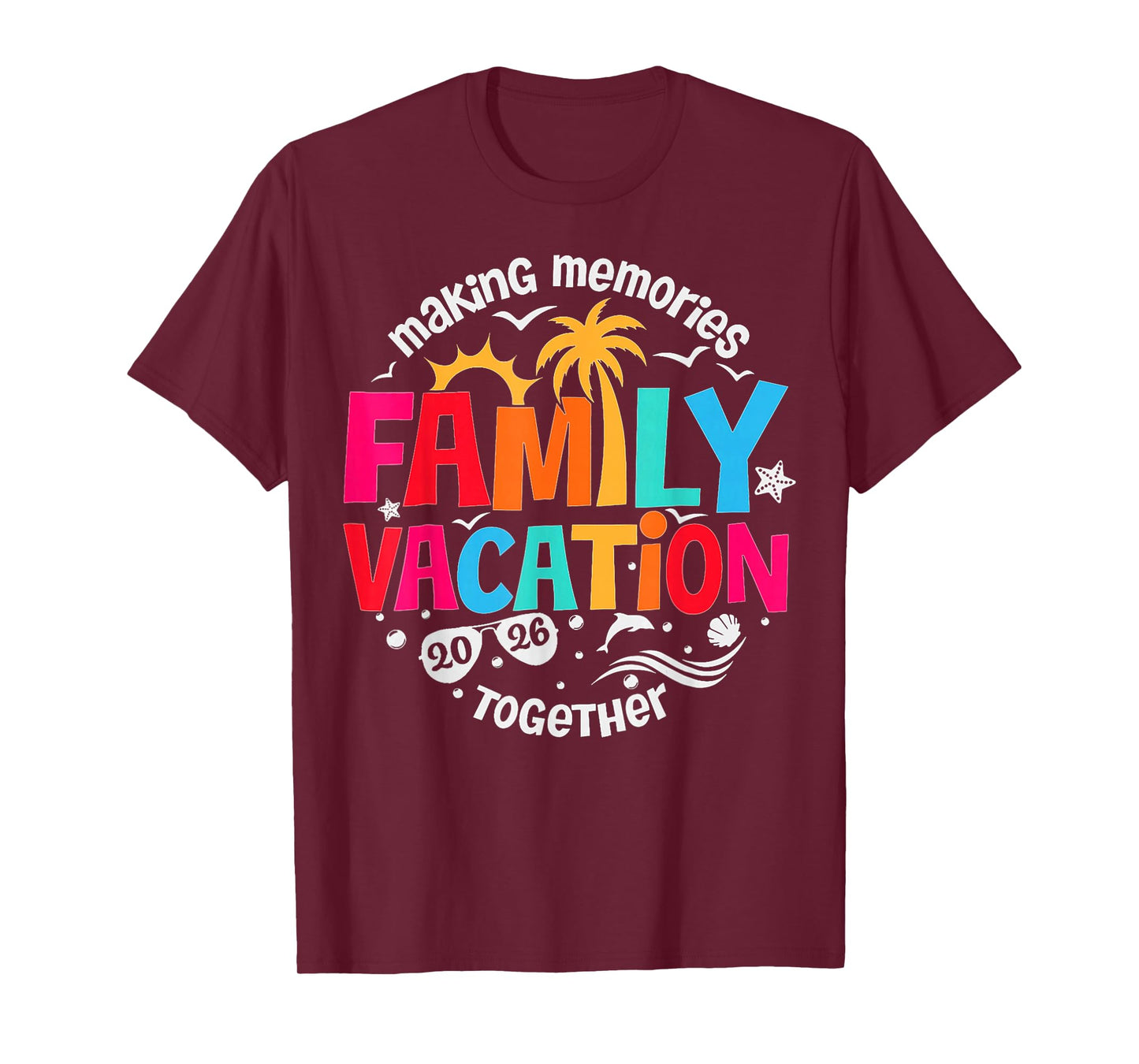 Family Vacation 2026 Beach Matching Family Summer Vacation T-Shirt