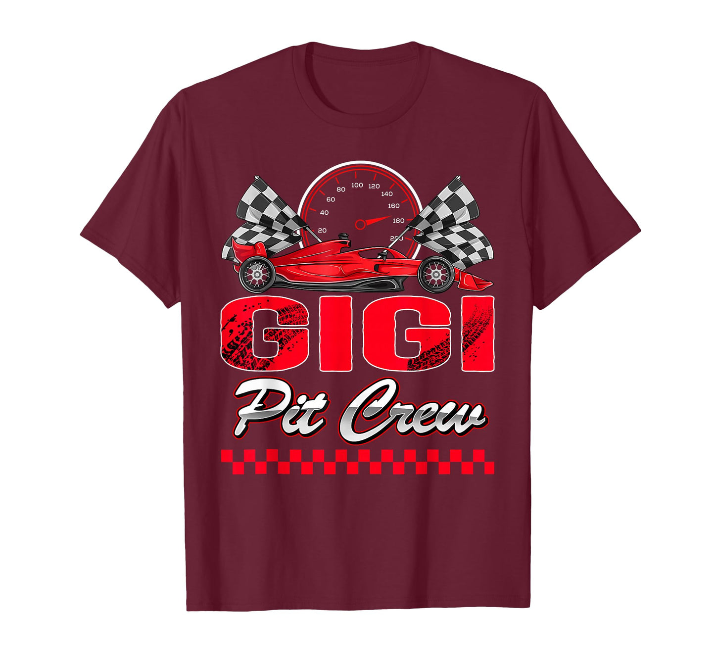 Gigi Pit Crew Racing Family Race Car Birthday Boy T-Shirt