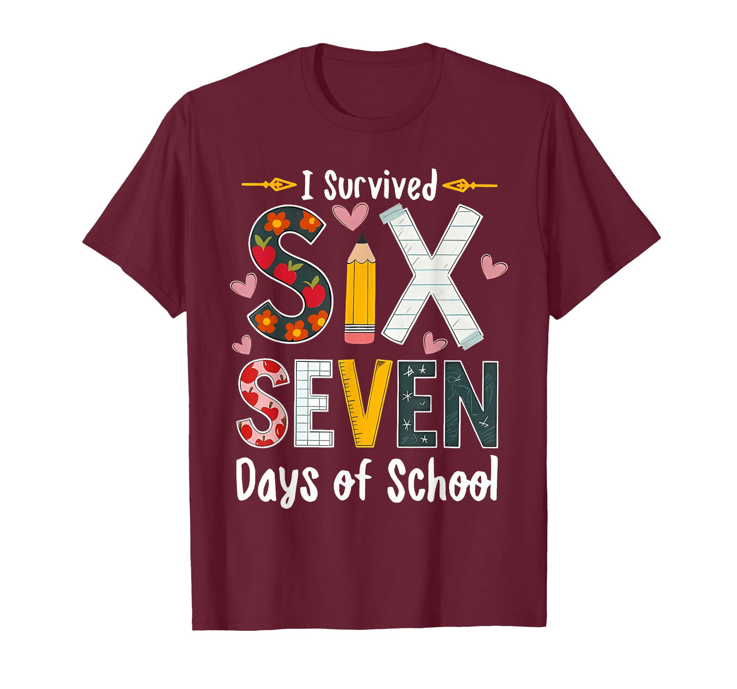 I Survived 67 Days of School Funny 67 Teachers Students Meme T-Shirt