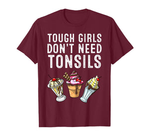 Tonsil Removal Art for Girls Women Tonsillectomy Tonsils Out T-Shirt