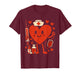 Valentines Day Nurse Heart Funny Nursing Scrub Top Rn Women T-Shirt