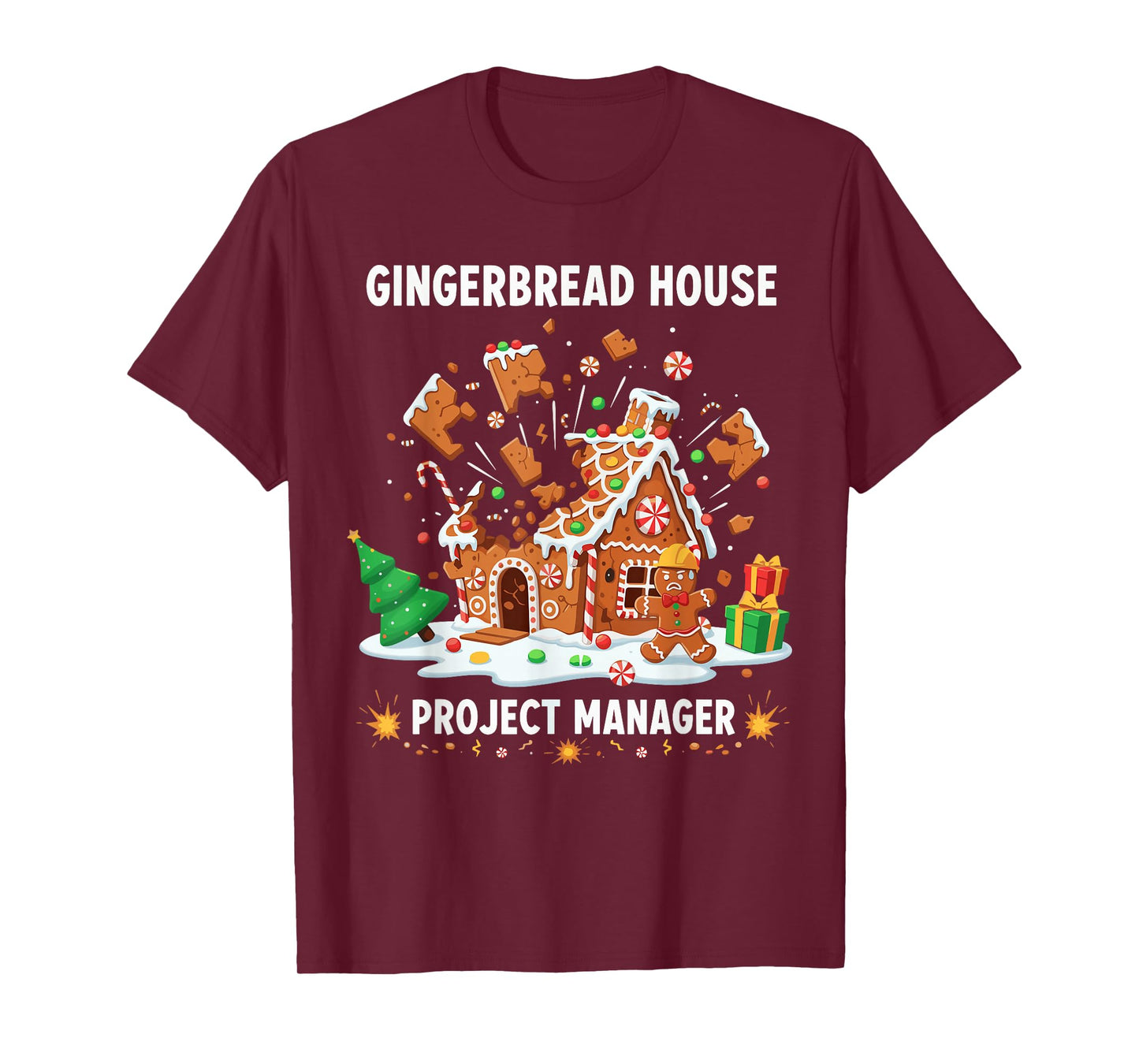 Gingerbread Man Costume, Gingerbread House Project Manager T-Shirt