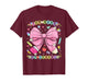 100 Days of School Pencil Coquette Bow 100th Day of School T-Shirt