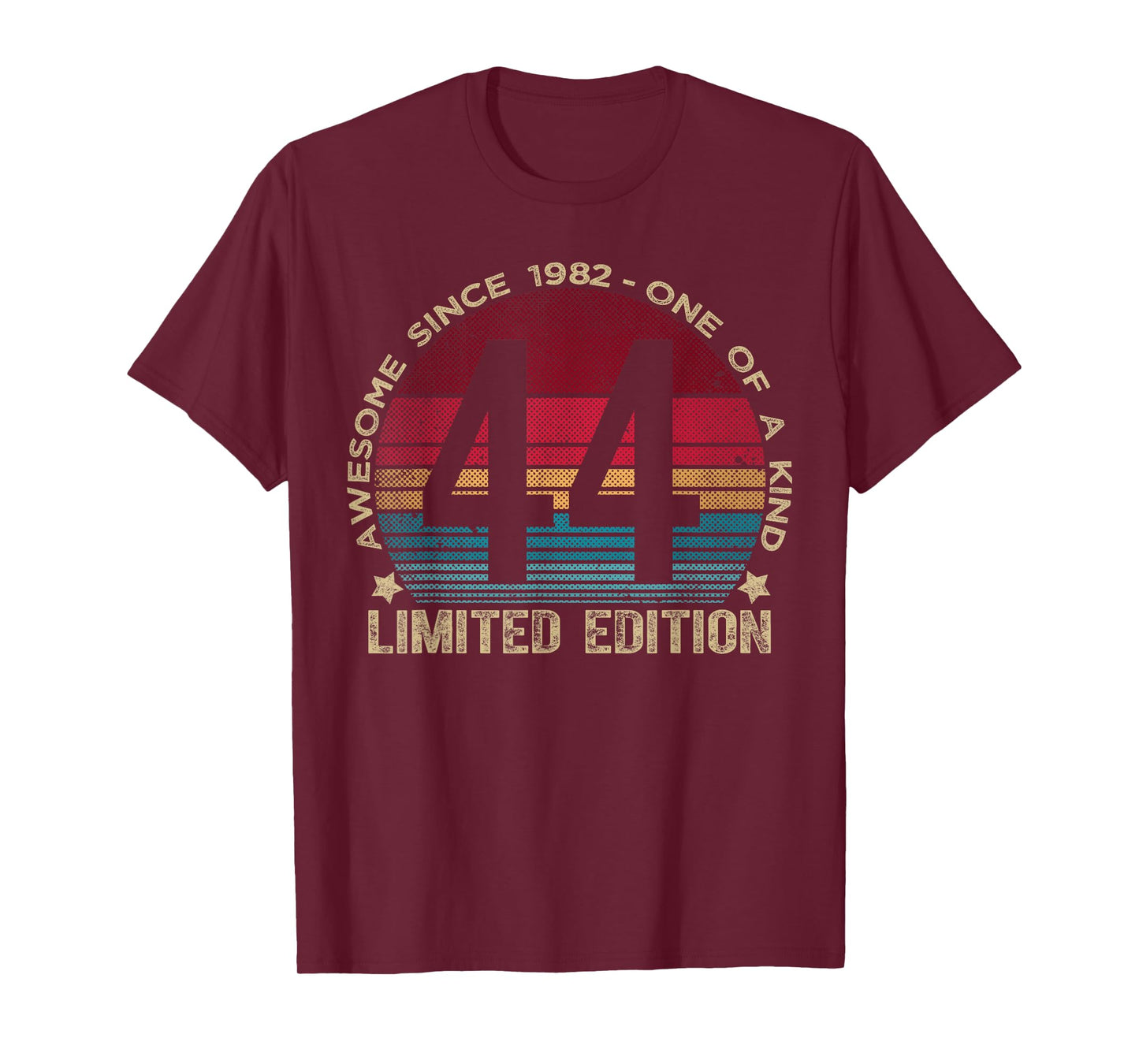 44 Year Old Gifts Vintage 1982 Limited Edition 44th Birthday T-Shirt