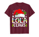 Lola Claus Funny Christmas Family Matching T-Shirt