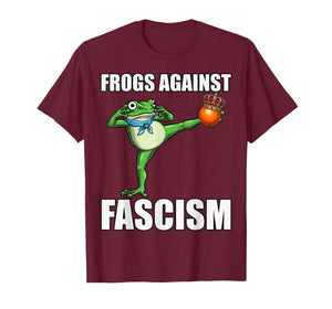 Frogs Against Fascism, No Kings in Portland Frog Protest T-Shirt