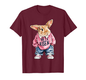 Women Easter He is Risen Jesus Religious Christian Women Kid T-Shirt