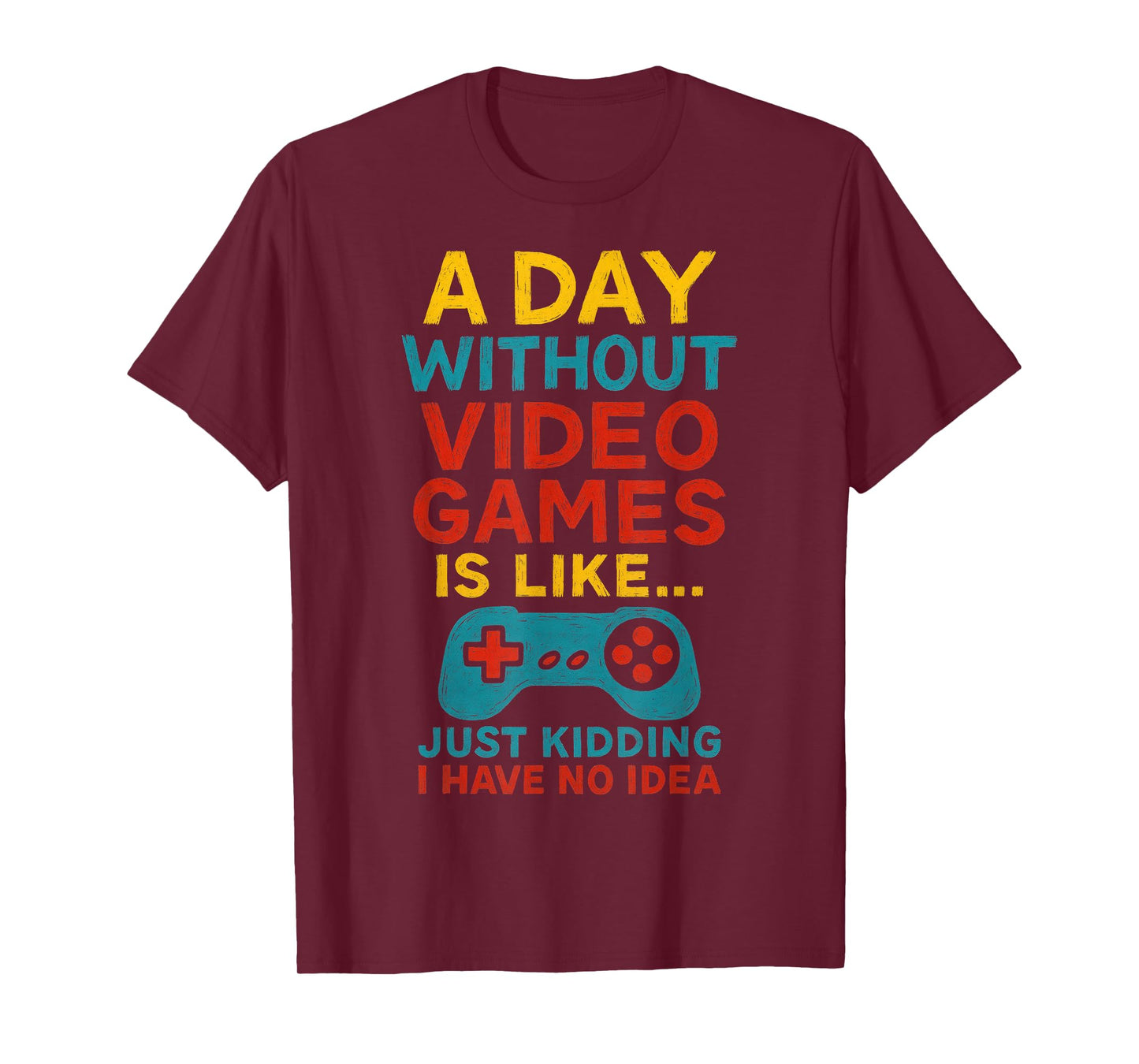 Funny Gamer Saying Graphic Tee Men Boys Teens Video Gaming T-Shirt