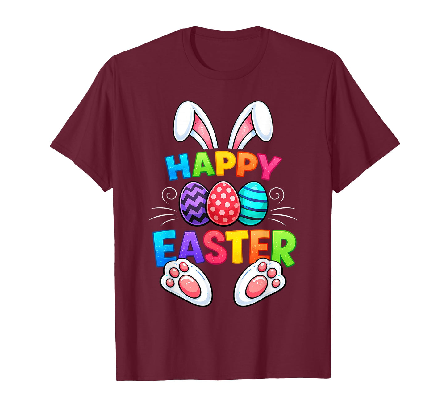 Happy Easter Day Girls Boys Easter Shirts Funny Bunny Eggs T-Shirt