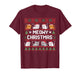 Meowy Catmas Cute Kitten Santa Hat Christmas Cat Lover T-Shirt