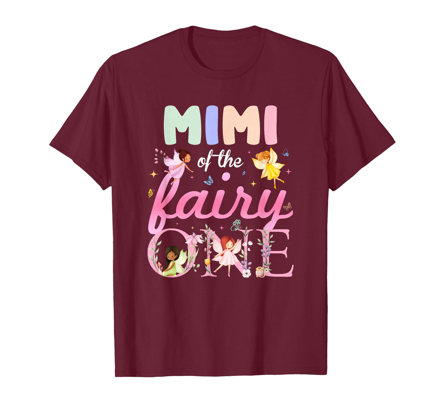 Mimi of The Fairy One 1St Birthday Girl Family Matching T-Shirt