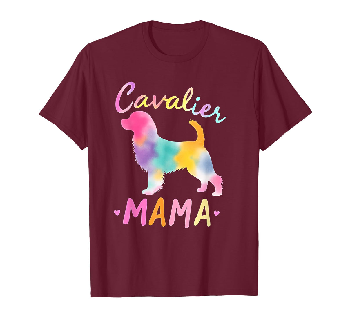 Cavalier King Charles Spaniel Mama Color Charles Spaniel Mom T-Shirt