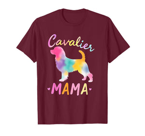 Cavalier King Charles Spaniel Mama Color Charles Spaniel Mom T-Shirt
