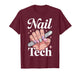 Cool Nail Tech Art for Women Girl Manicurist Nail Technician T-Shirt