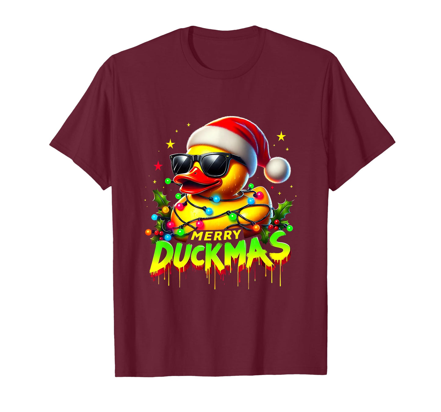 Duck Christmas Merry Duckmas Funny Quackmas Pajama T-Shirt
