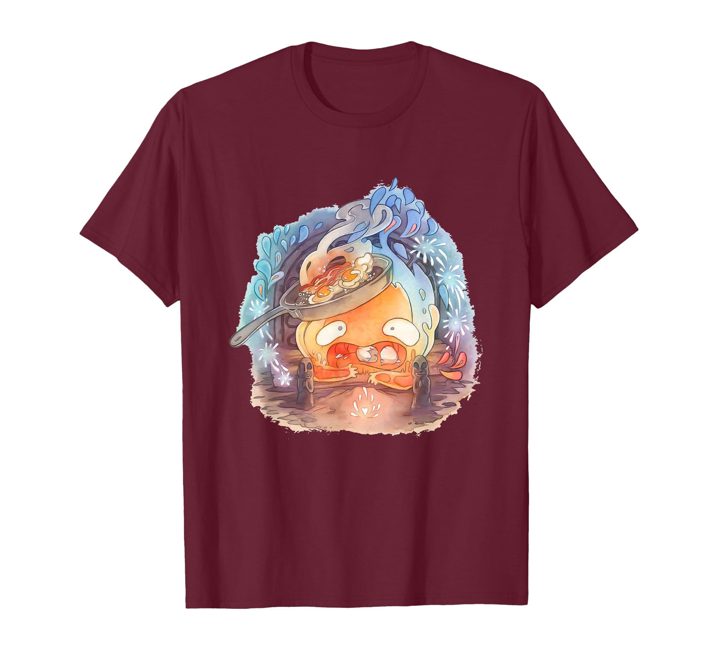 Food Lovers Calcifer's Bacon and Egg Cook T-Shirt