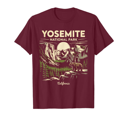 Yosemite National Park for Hikers Campers and Nature Lovers T-Shirt