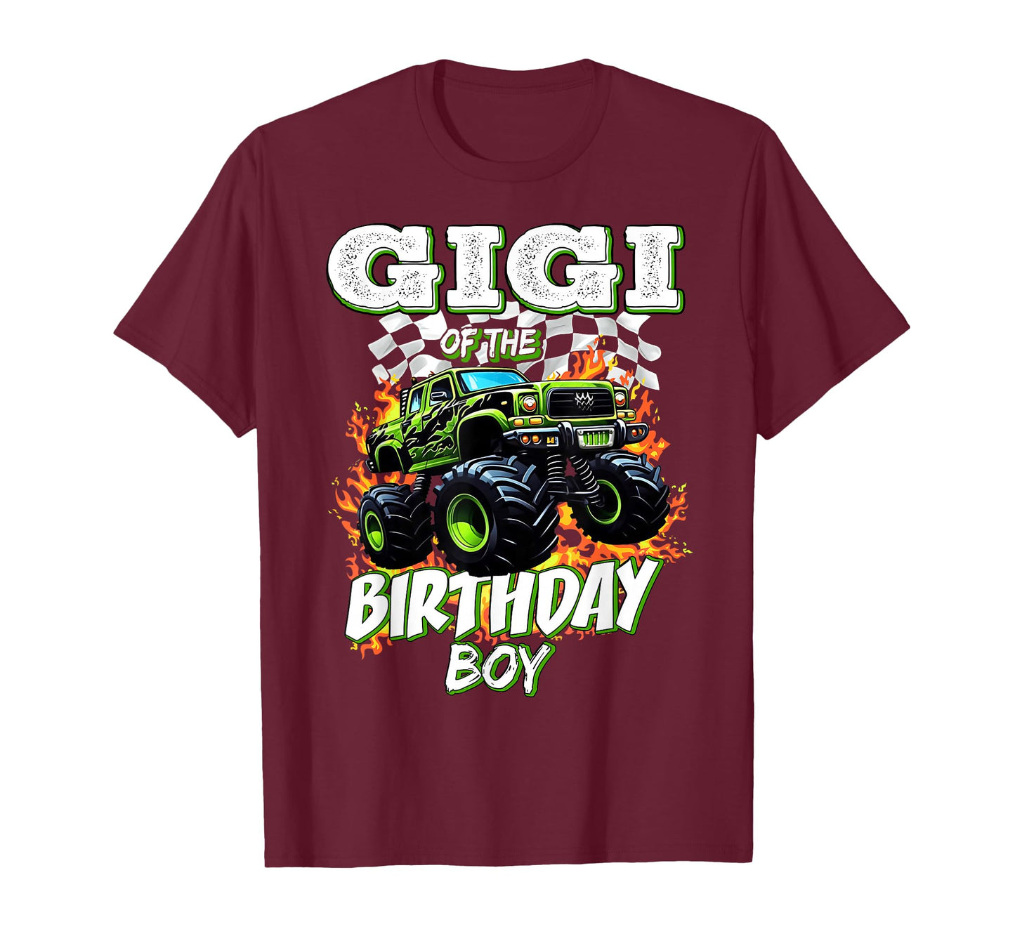Gigi of The Birthday Boy Monster Truck Birthday Kids T-Shirt