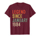 Legend Since January 1984 42nd Birthday Gifts 42 Year Old T-Shirt