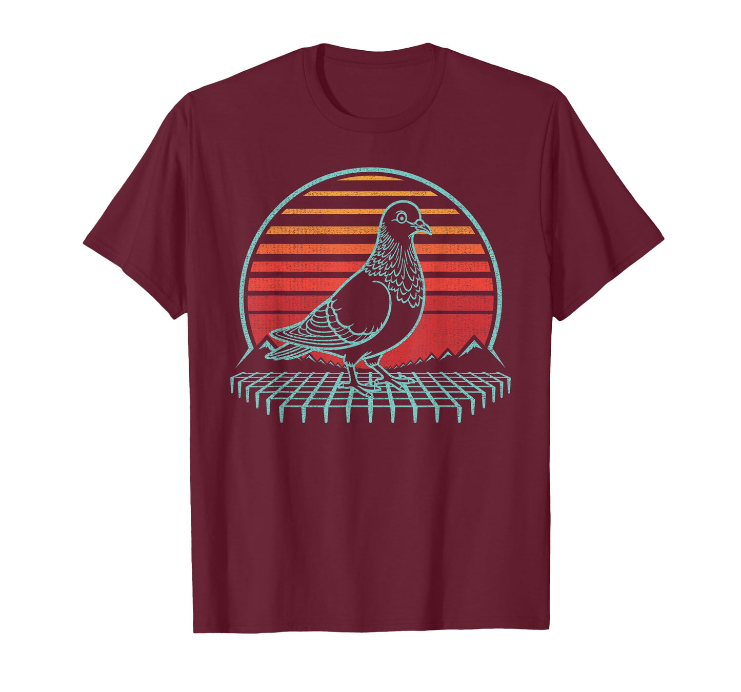 Pigeon Lover Bird Animal Retro Vintage 80s T-Shirt