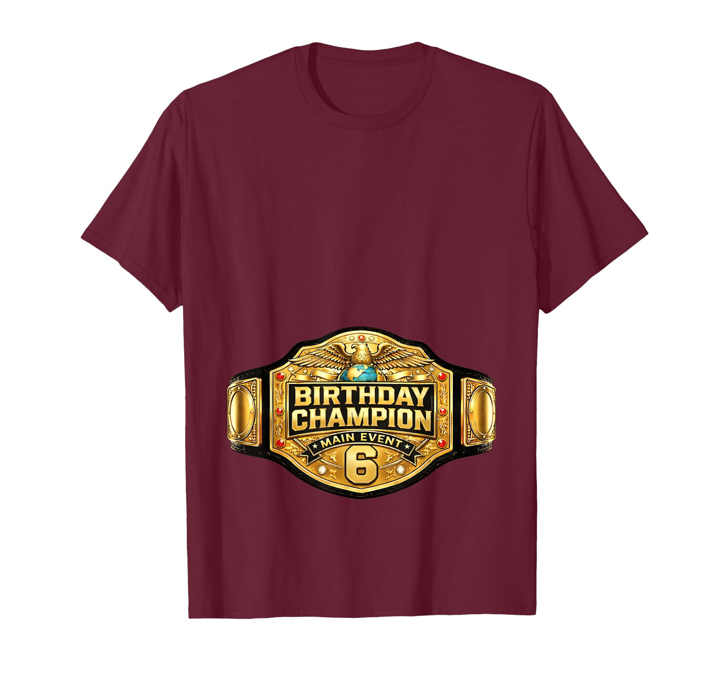 6th Wrestler Birthday Wrestling Champion Party Kids Boys T-Shirt