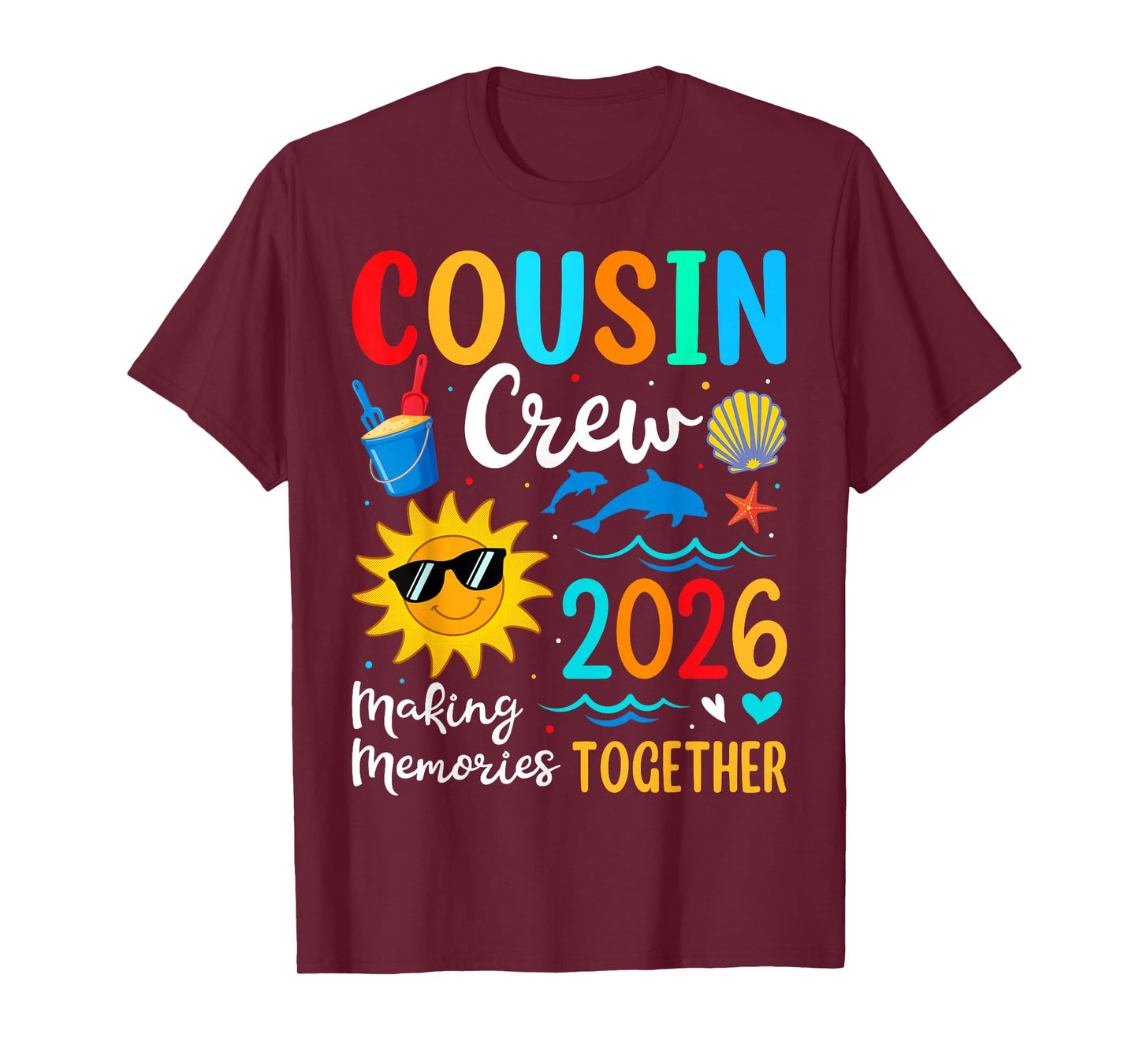 Cousin Crew 2026 Summer Vacation Beach Family Trip Matching T-Shirt