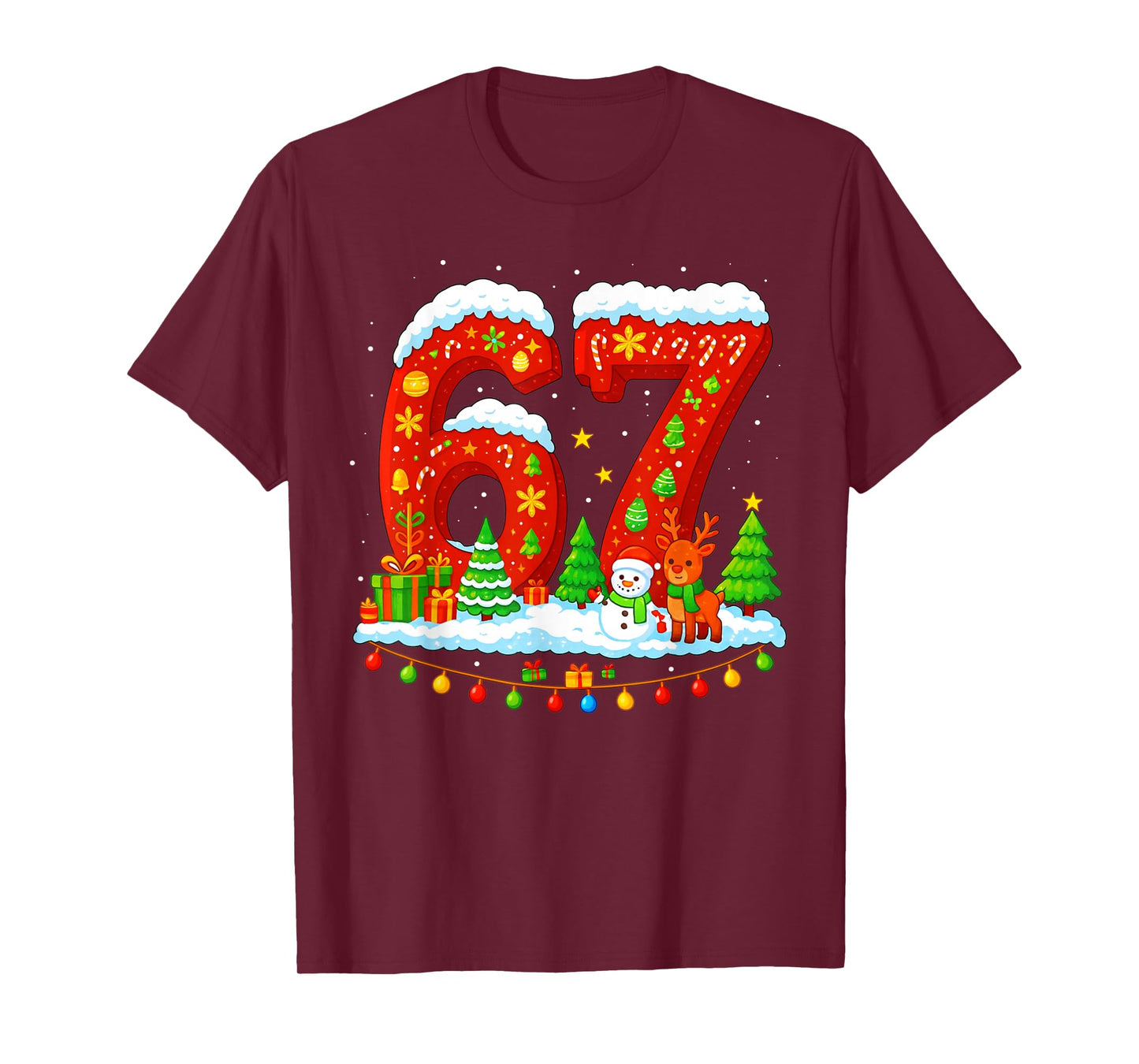 67 Meme Six Seven for Kids Women Men Boys Girls Christmas T-Shirt