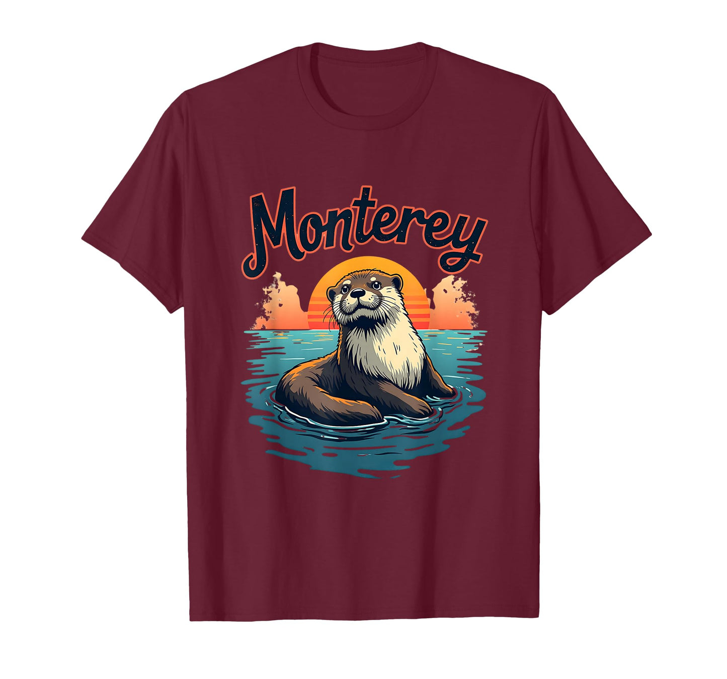Vintage Sea Otter Monterey California 90s Aquarium Ocean T-Shirt