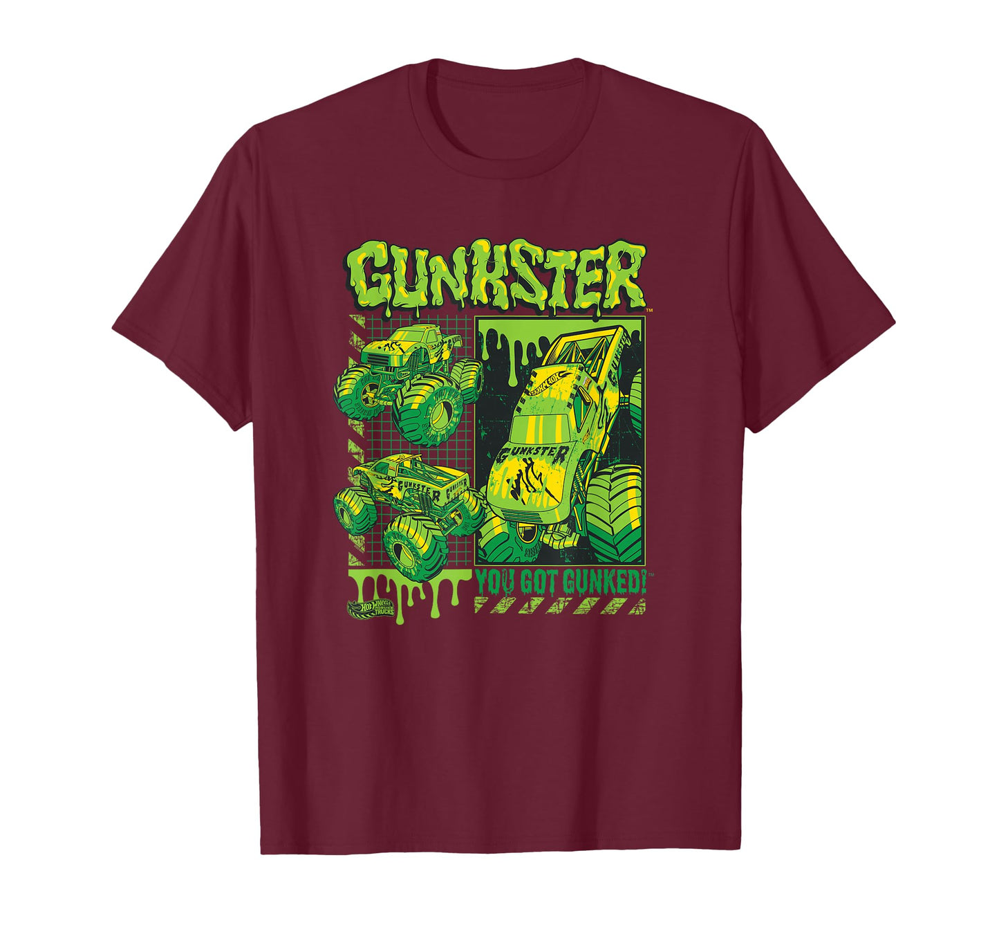 Hot Wheels Monster Trucks - Gunkster Grid T-Shirt