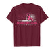 No One Fights Breast Cancer Alone American Flag Pink Ribbon T-Shirt