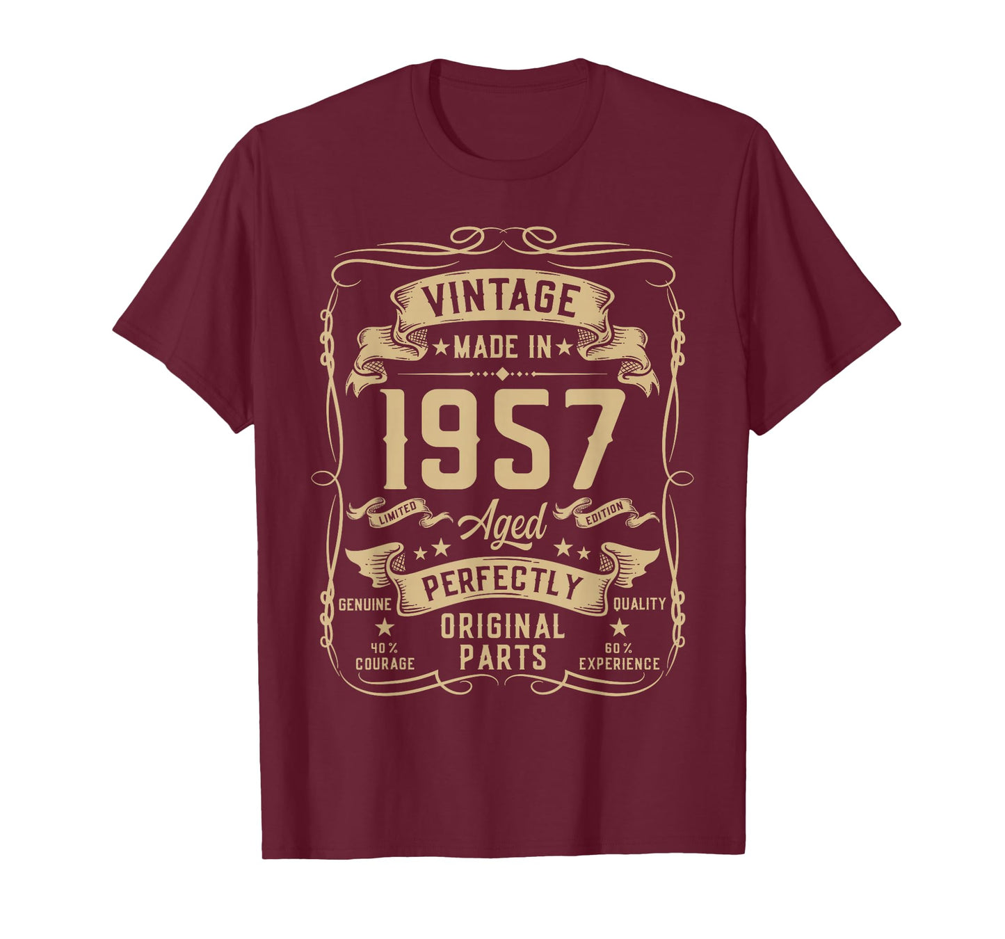 Vintage 1957 69yr 69th Birthday Gifts for Men 69 Years Old T-Shirt