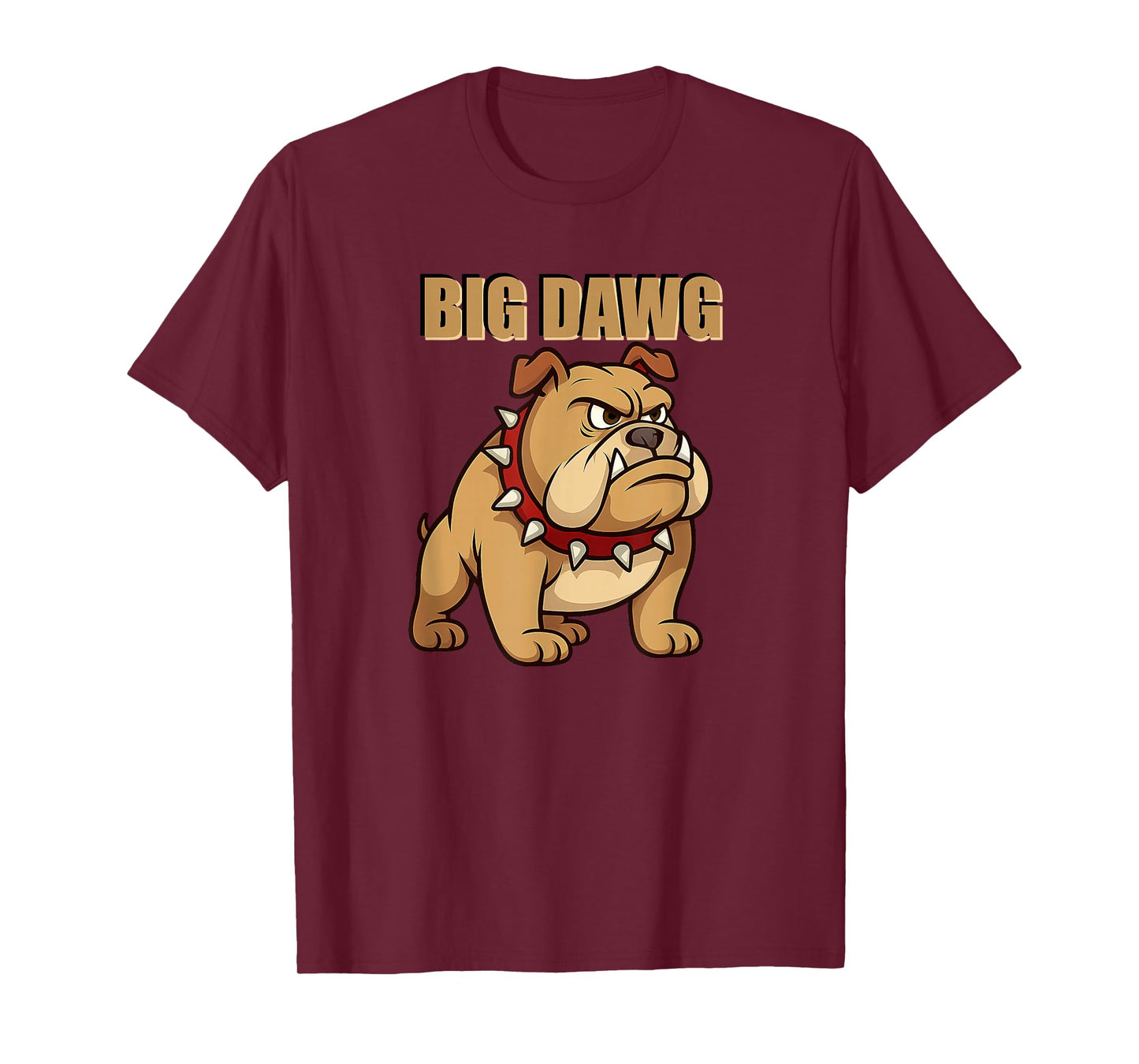 Mens Big DAWG Graphic Design, Featuring Cartoon Bulldog T-Shirt