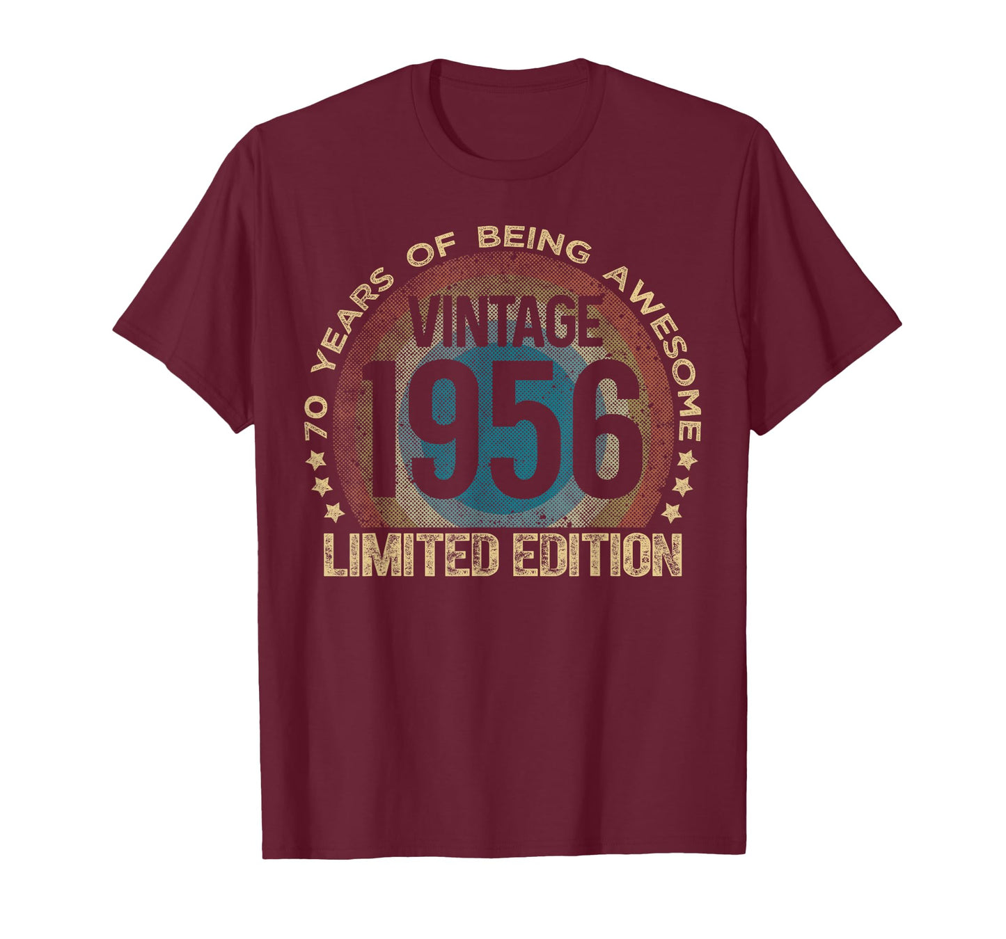 70 Year Old Gifts Vintage 1956 Limited Edition 70th Birthday T-Shirt