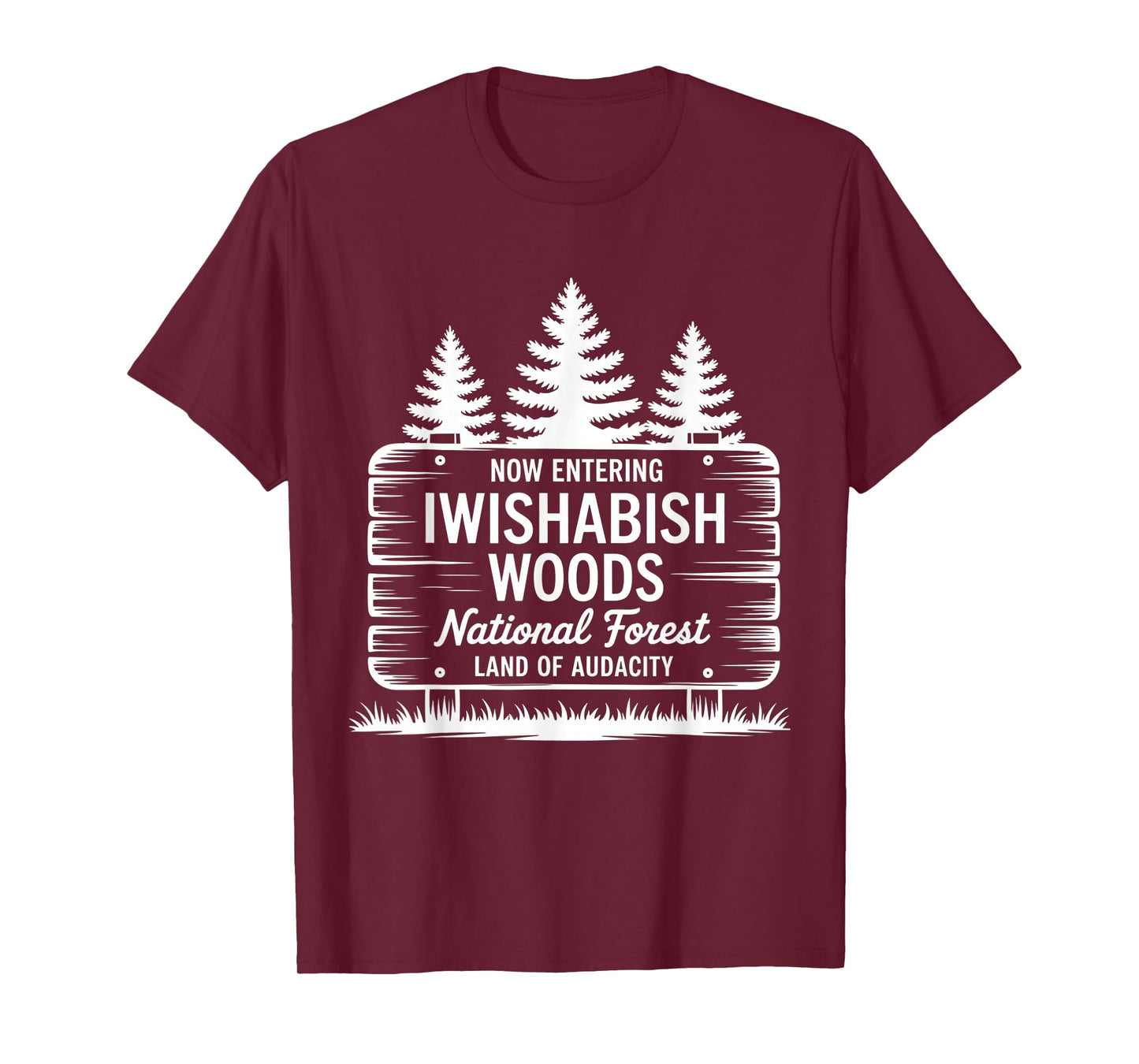 Now Entering Iwishabish Woods National Forest Land Audacity T-Shirt