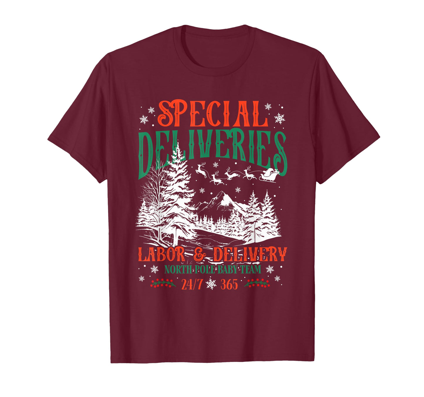 Special Deliveries Labor and Delivery Christmas for Nurses T-Shirt