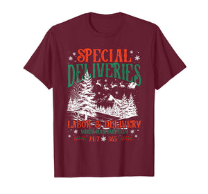 Special Deliveries Labor and Delivery Christmas for Nurses T-Shirt