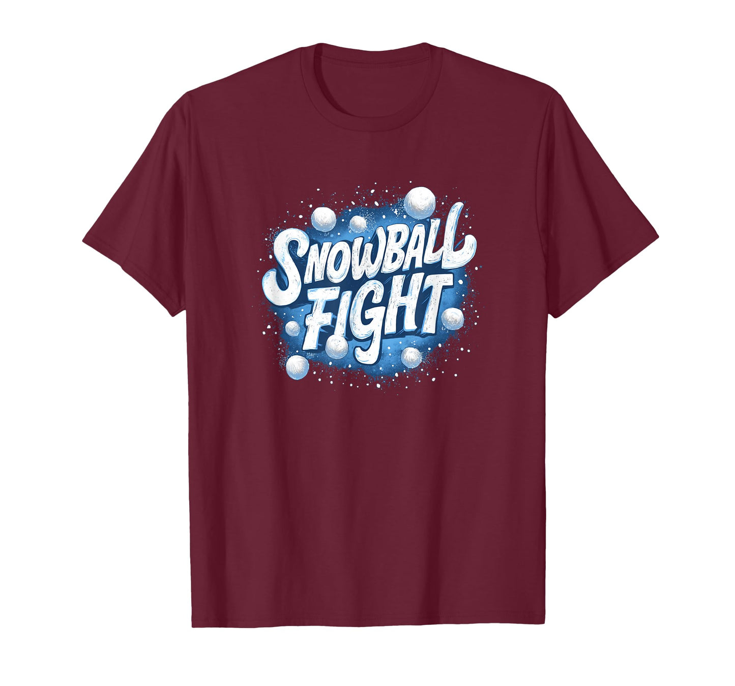 Cool Snowball Fight Logo T-Shirt