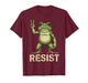 Realistic Frog Resist Protest Peace Sign Funny Activism T-Shirt
