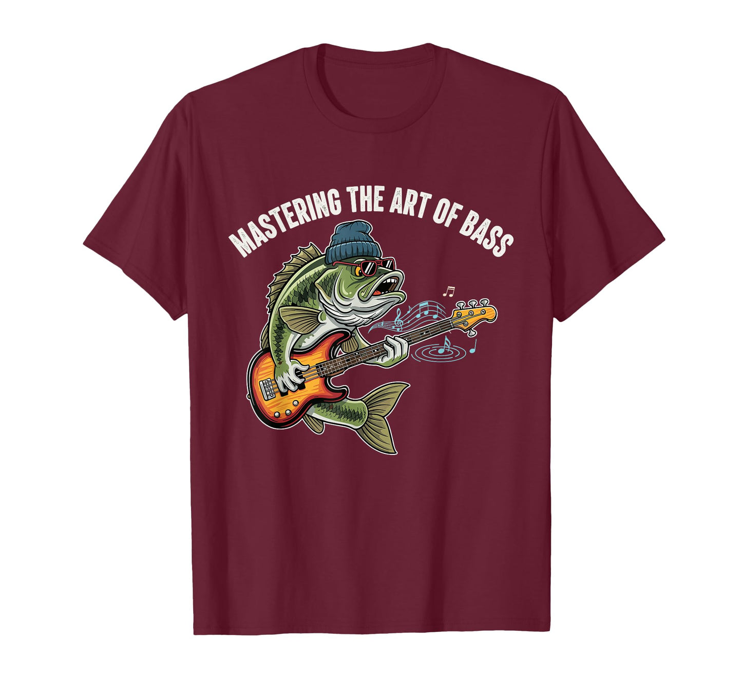 Bass Guitar and Fishing Combo, for Fisherman and Guitarist T-Shirt