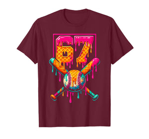 Funny Dripping 67 Birthday Baseball Drip Number 67 T-Shirt